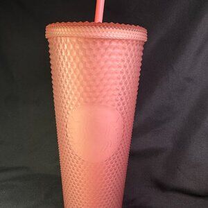Starbucks Venti Cold Cup - Pink Soft Touch Studded